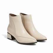 Ankle Boots for Women 2024 New Simple and Versatile Pointed-toe Women's Boots Comfortable high heels Commuting Ladies Shoes