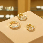 Shimmer Huggie Hoops