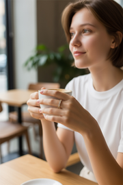 Irregular Zircon Ring