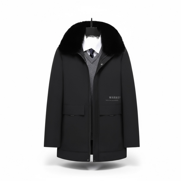 Top Grade Thick With Fur Hood Casual Fashion Designer Warm Parka Coat Mens Newest Winter Jacket Windbreaker Mens Clothes