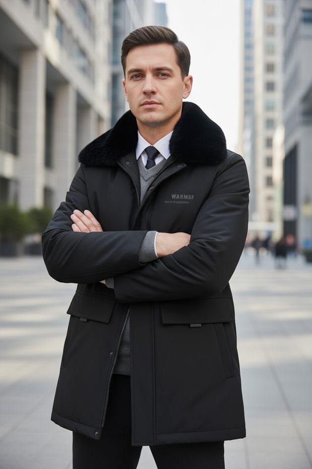 Top Grade Thick With Fur Hood Casual Fashion Designer Warm Parka Coat Mens Newest Winter Jacket Windbreaker Mens Clothes