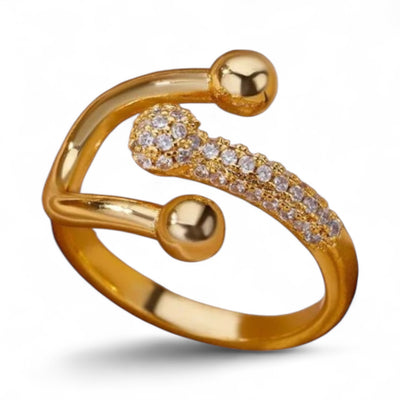 Gold Crystal Ring