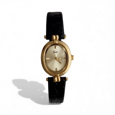 Vintage Oval Leather Watch