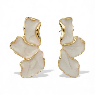 Gold Flower Earrings