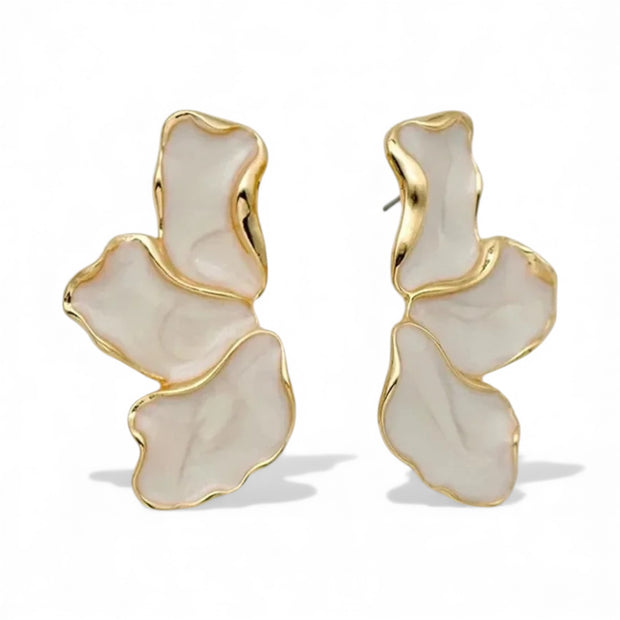 Gold Flower Earrings