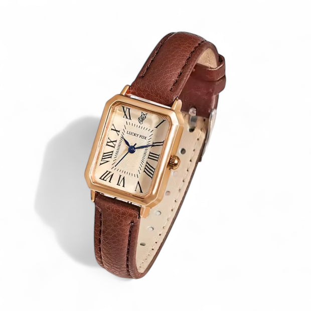 ✨ Retro Chic Leather Watch