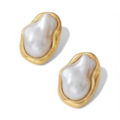 Baroque Pearl Studs