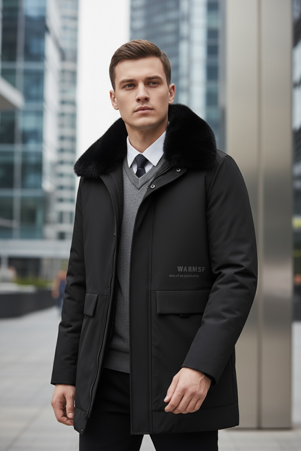 Top Grade Thick With Fur Hood Casual Fashion Designer Warm Parka Coat Mens Newest Winter Jacket Windbreaker Mens Clothes