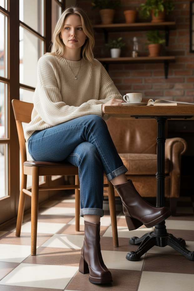 High Heels Women's Ankle Boots Designer Chunky Fashion Shoes 2025 New Winter Elegant Short Boots Dress Pumps Mujer Zapatillas