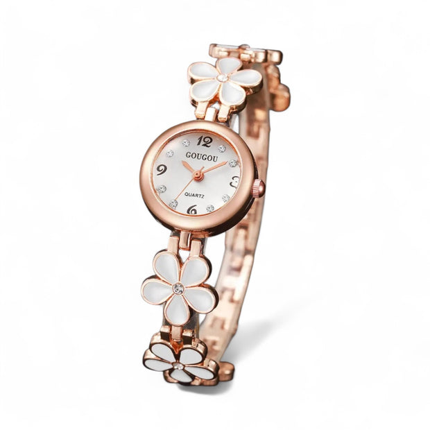 Floral Rhinestone Watch