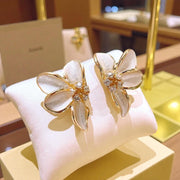 Crystal Flower Studs