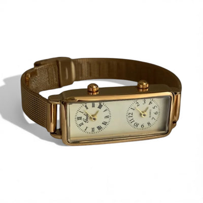 Dual Movement Gold Watch