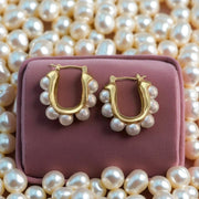 Pearl Hoop Earrings
