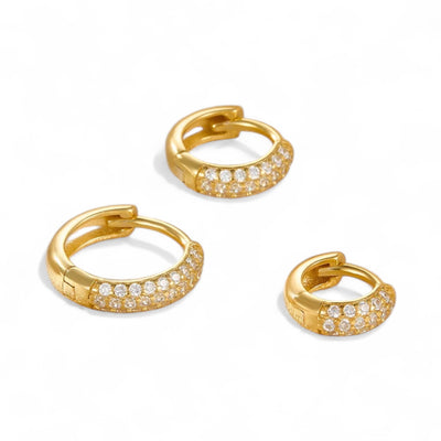 Shimmer Huggie Hoops