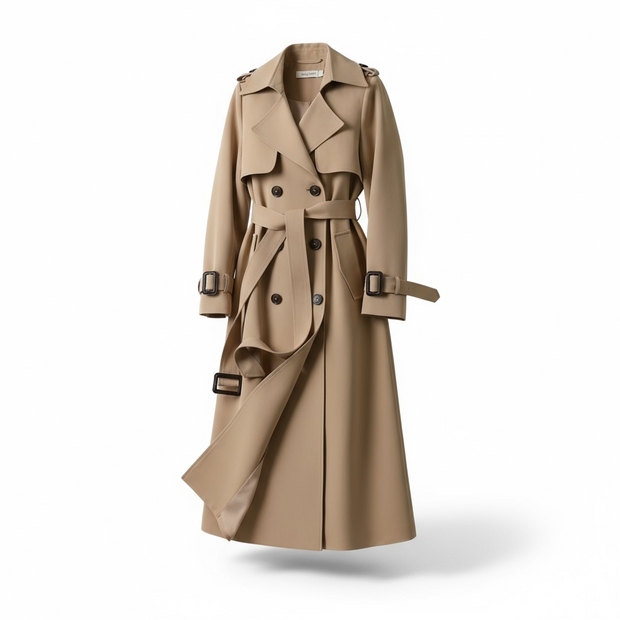 Autumn Winter Long Sleeve Trench Coat For Women 2024 Fashion Loose Office Lady Long Outerwears Jacket Coats Female Clothing