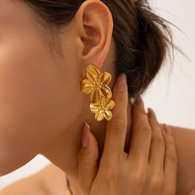 Double Flower Studs