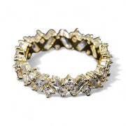 Irregular Zircon Ring