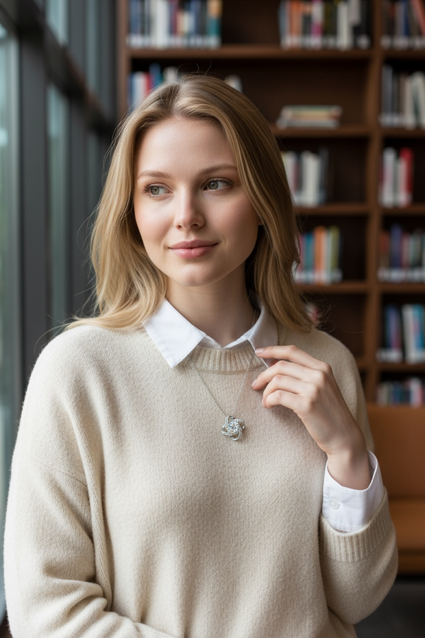 Knot women necklace &gift