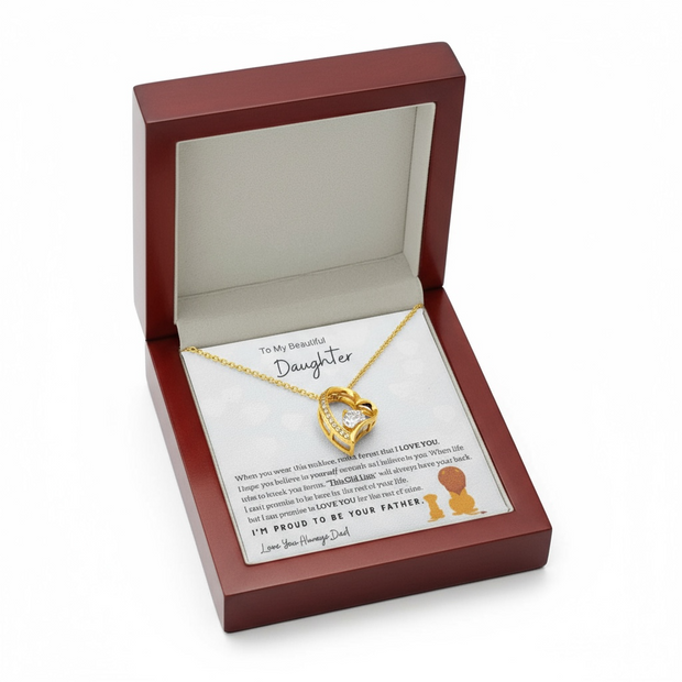 To My Daughter Necklace