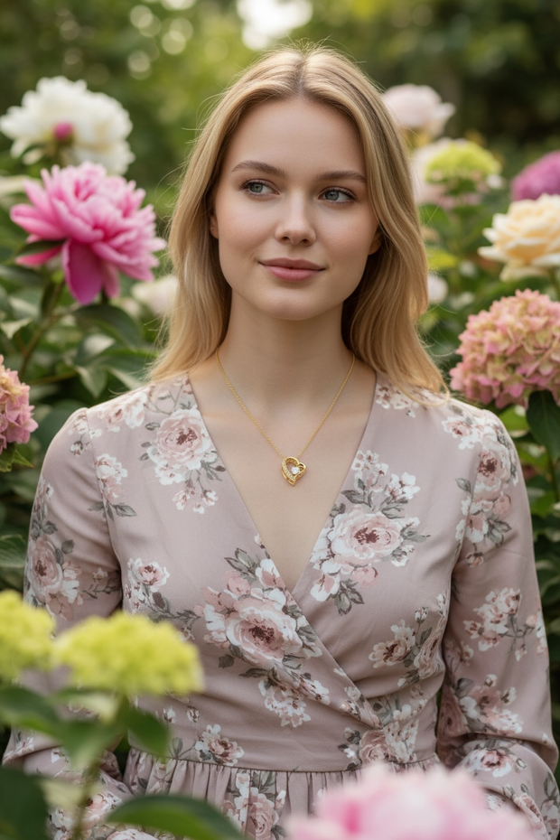 Heart Necklace for Wife