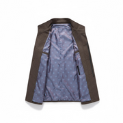 Men's Large Winter Trench Coat Jaet Long Sve Stand Fit Simple Sle Four Seasons Universal Faion Men's Outerwear