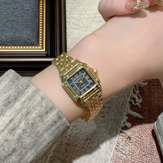 Square Gold Watch