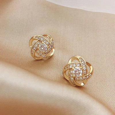 Zircon Cross Studs
