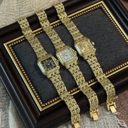 Square Gold Watch