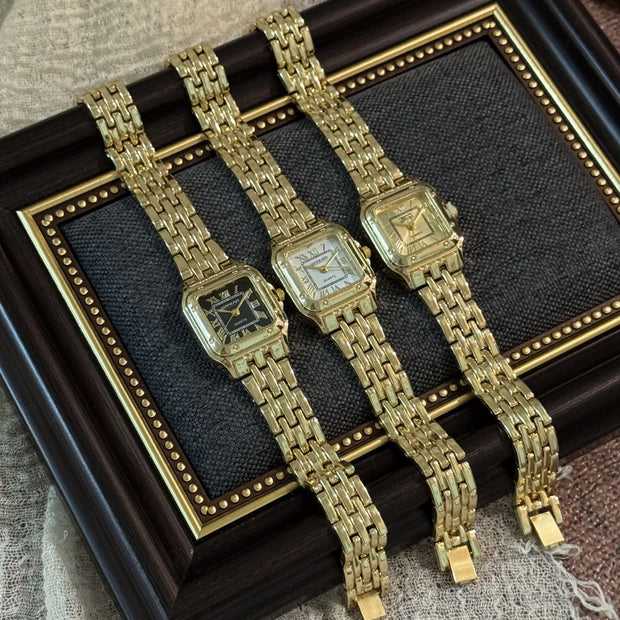 Square Gold Watch