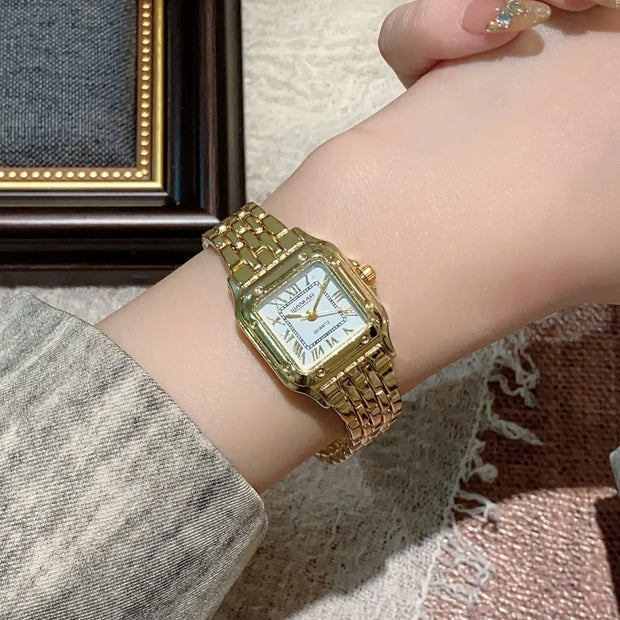 Square Gold Watch