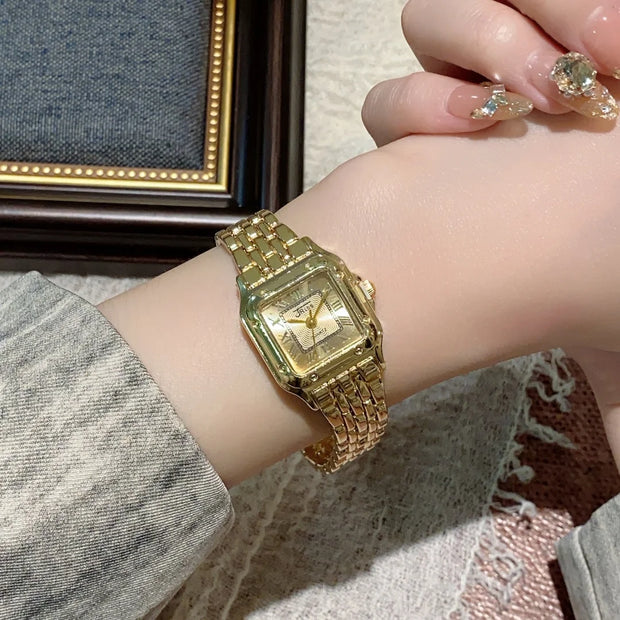Square Gold Watch