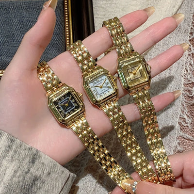 Square Gold Watch
